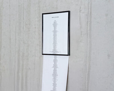 zélé collective turns uber eats' entire menu into 22-meter-long print artwork