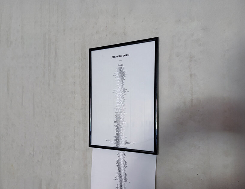 zélé collective turns uber eats' entire menu into 22-meter-long print artwork