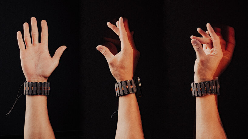 these signals control movements like tapping, swiping, or pinching