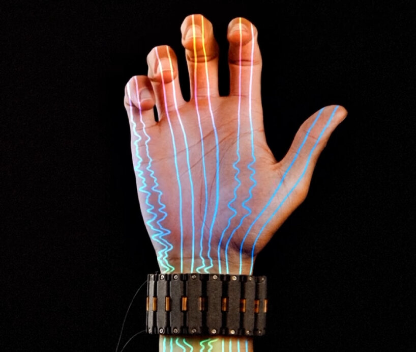 inside each belt are sensors that can read the electrical signals from the wearer’s brain