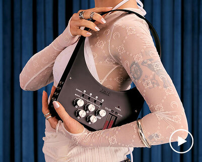 can your handbag DJ? nik bentel unveils wearable sound system with speaker and mixer