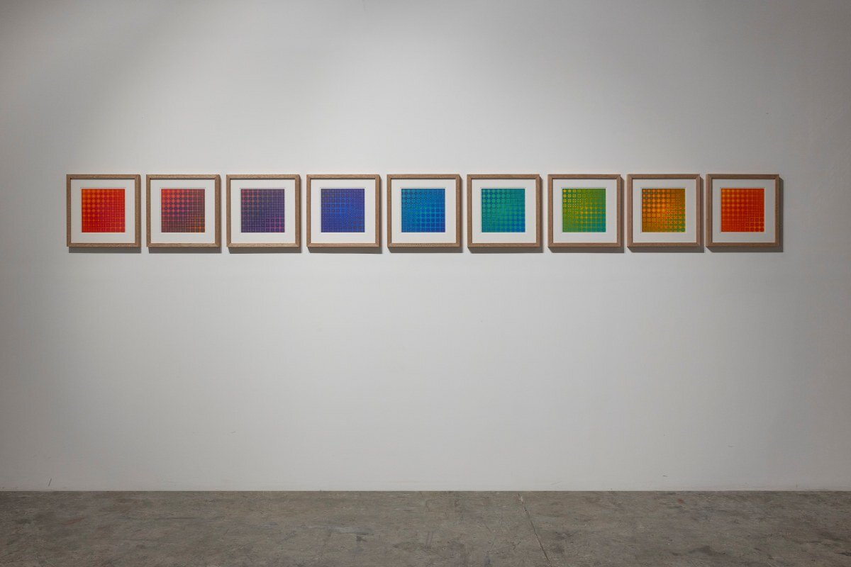 behind nima nabavi's vast geometric vortex painting: converging energy, labor, and structure