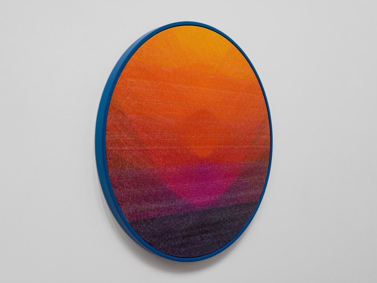 behind nima nabavi's vast geometric vortex painting: converging energy, labor, and structure