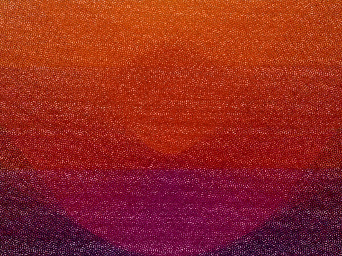 behind nima nabavi's vast geometric vortex painting: converging energy, labor, and structure