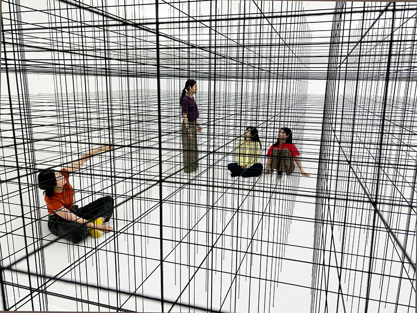 numen/for use suspends walkable net and string worlds in taiwan's CMP inspiration museum