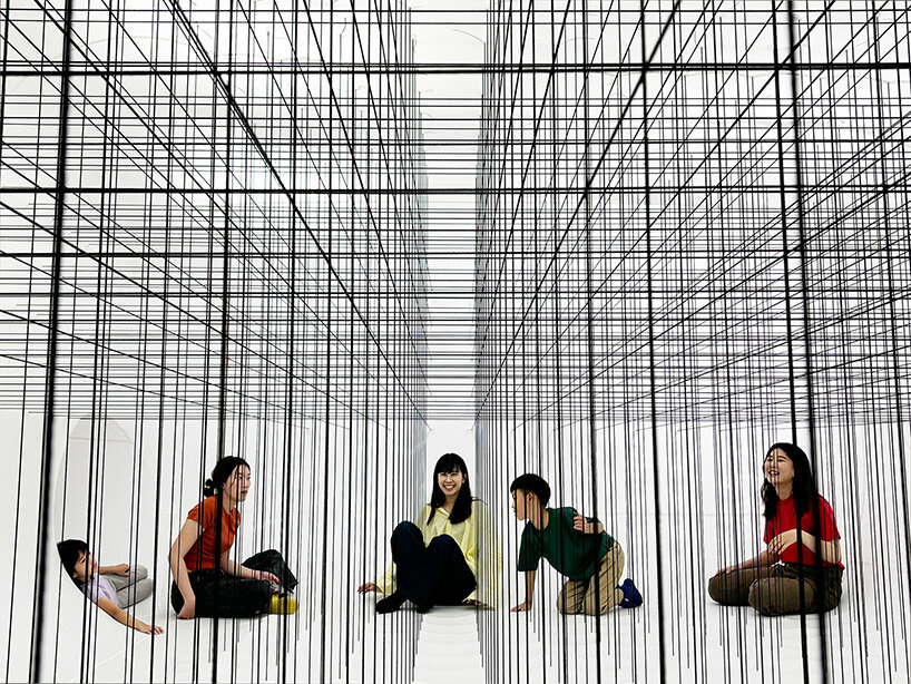 numen/for use suspends walkable net and string worlds in taiwan's CMP inspiration museum