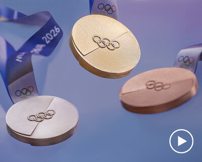 first look: milano cortina 2026 winter olympic medals unveiled in venice