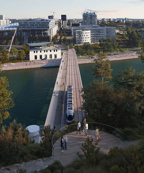 OMA wins competition to design anti-iconic bridge in lyon, france