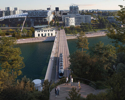 OMA wins competition to design anti-iconic bridge in lyon, france