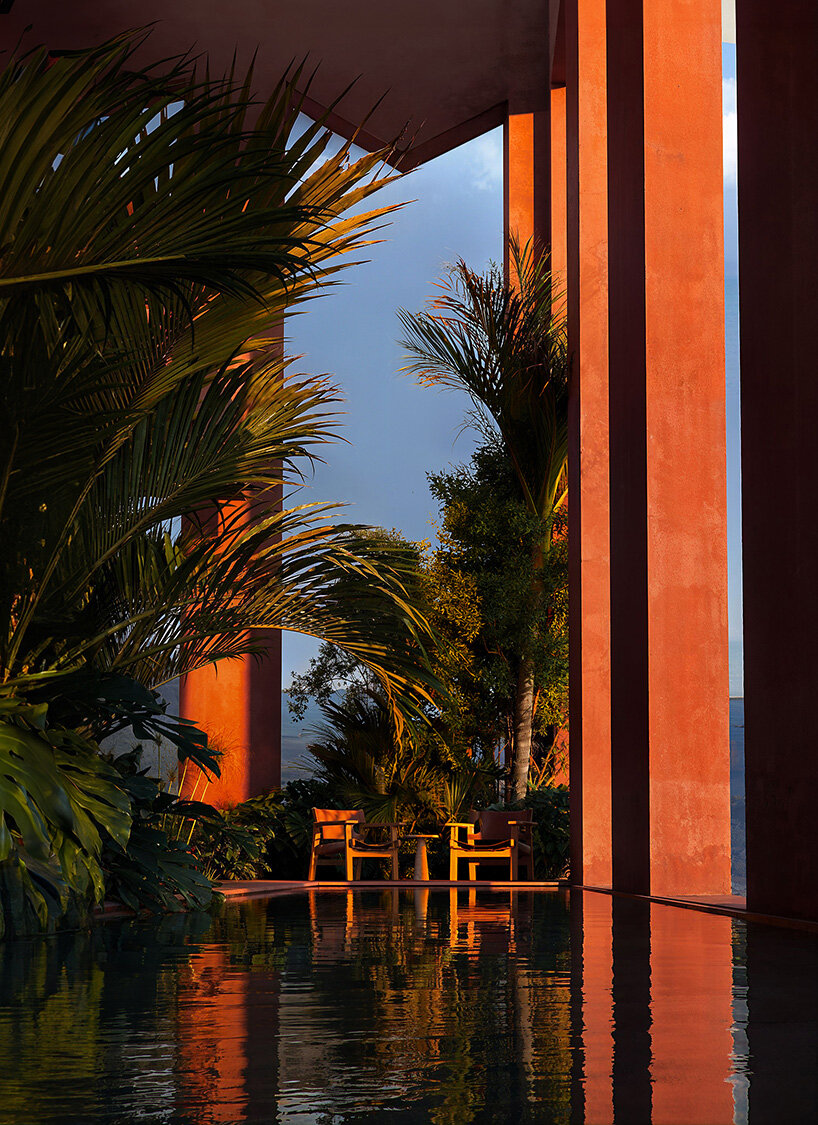 oppenheim architecture unveils all-red vlore beach tower as part of albania's coastal revival