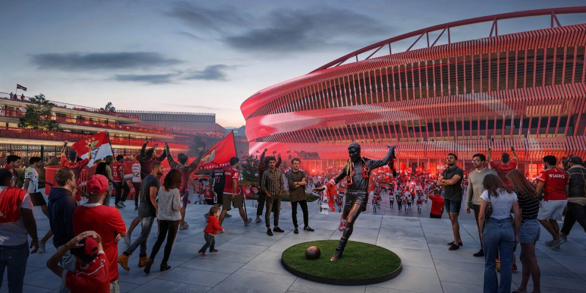 populous revamps lisbon's benfica stadium with urban masterplan rooted in sport & culture