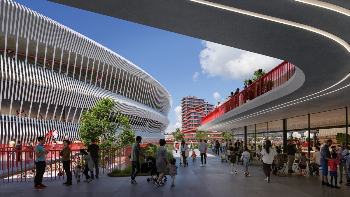 populous revamps lisbon's benfica stadium with urban masterplan rooted in sport & culture
