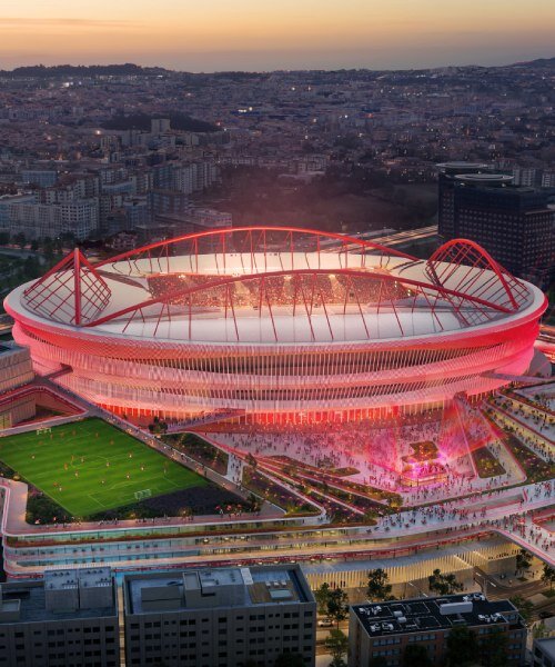 populous revamps lisbon's benfica stadium with urban masterplan rooted in sport & culture 