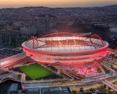 populous revamps lisbon's benfica stadium with urban masterplan rooted in sport & culture 