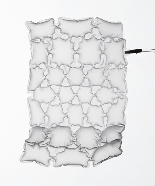 project ara turns inflatable structures into light, adjustable packaging inspired by biomimicry