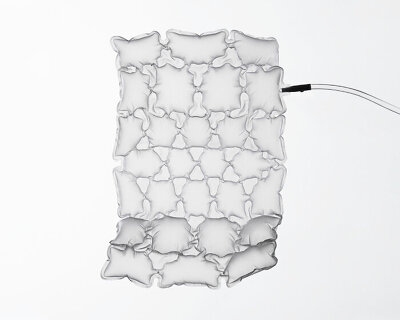 project ara turns inflatable structures into light, adjustable packaging inspired by biomimicry