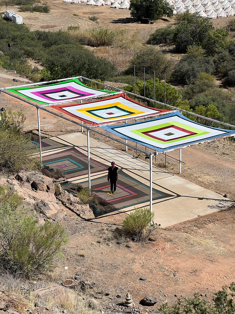 'I always chase the light': rachel hayes activates space with monumental textile installations