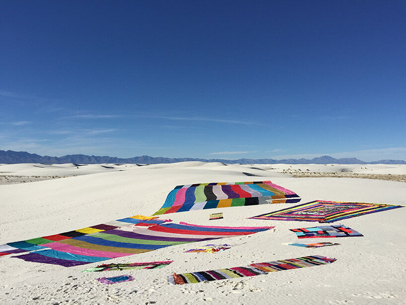 'I always chase the light': rachel hayes activates space with monumental textile installations