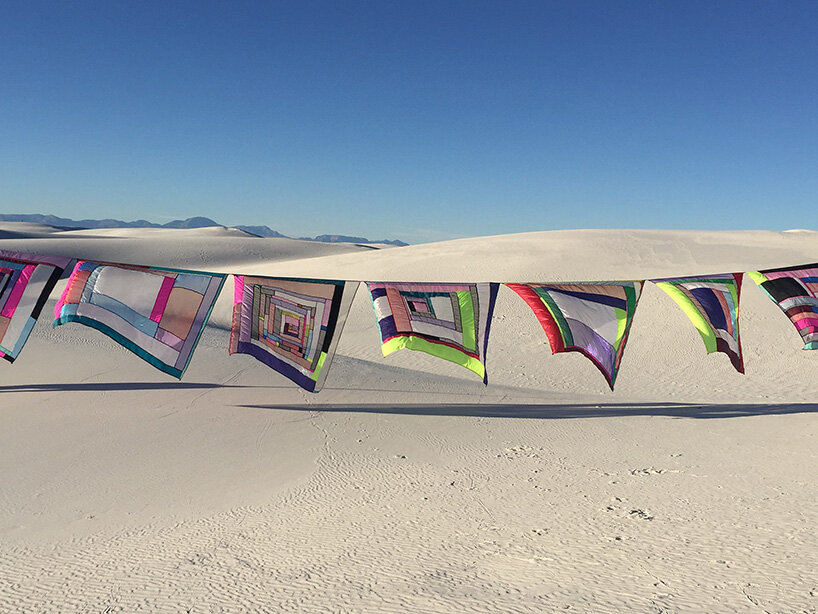'I always chase the light': rachel hayes activates space with monumental textile installations