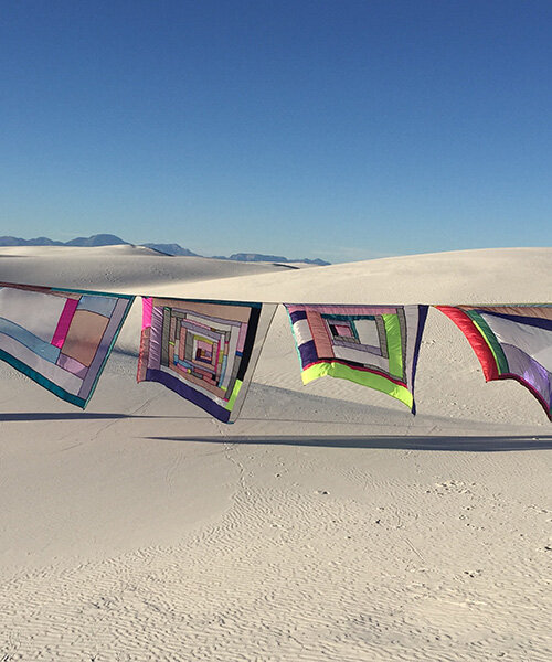 'I always chase the light': rachel hayes activates space with monumental textile installations