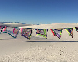 'I always chase the light': rachel hayes activates space with monumental textile installations
