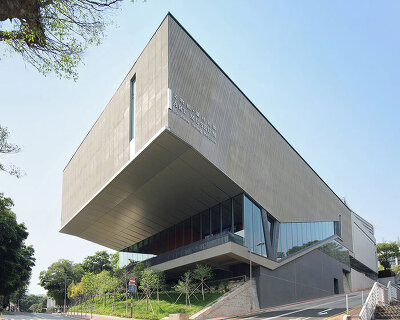 cantilevered concrete mass by rocco design expands cuhk art museum in hong kong