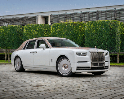 rolls-royce reveals one-of-one phantom dentelle with embroidered interior