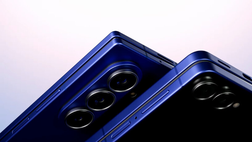 the company also reveals the slimmest Galaxy Z Flip yet (shown on the right)