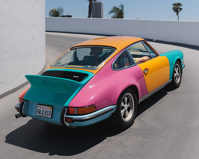 sean wotherspoon rethreads multicolored porsche carrera with denim, corduroy and flannel