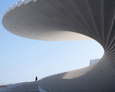 new photographs show snøhetta’s shanghai grand opera house take shape