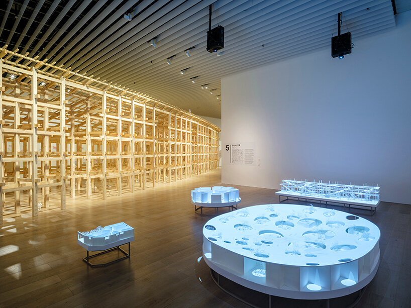 sou fujimoto retrospective lands in tokyo with architectural forest of models and installations
