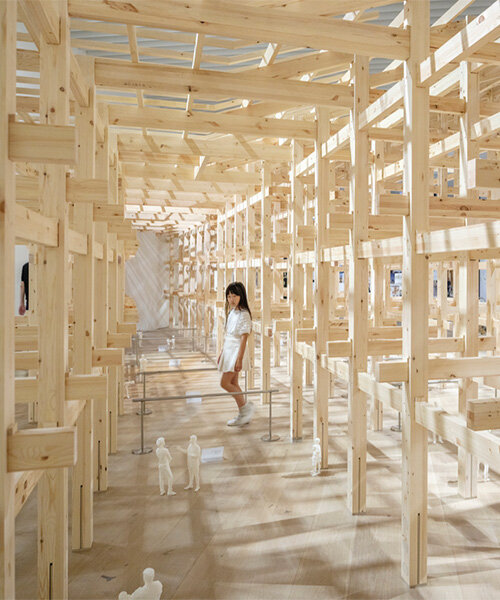 sou fujimoto retrospective lands in tokyo with architectural forest of models and installations