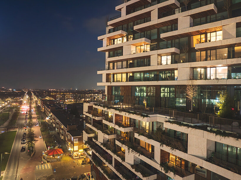 stefano boeri's vertical forest blooms in utrecht with 50,000 plant facade