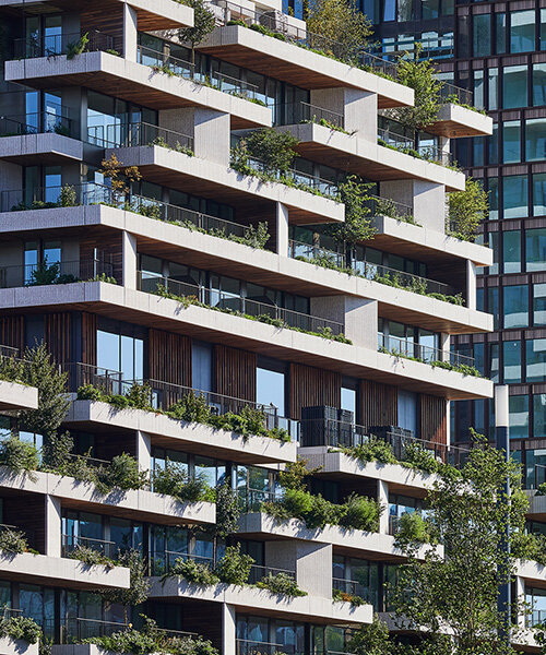 stefano boeri's vertical forest blooms in utrecht with 50,000 plant facade