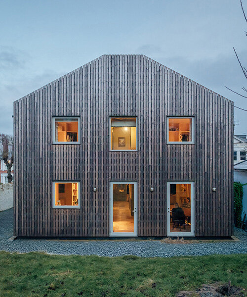 studio bark retrofits victorian-era 'meadow house' with cork and timber extension