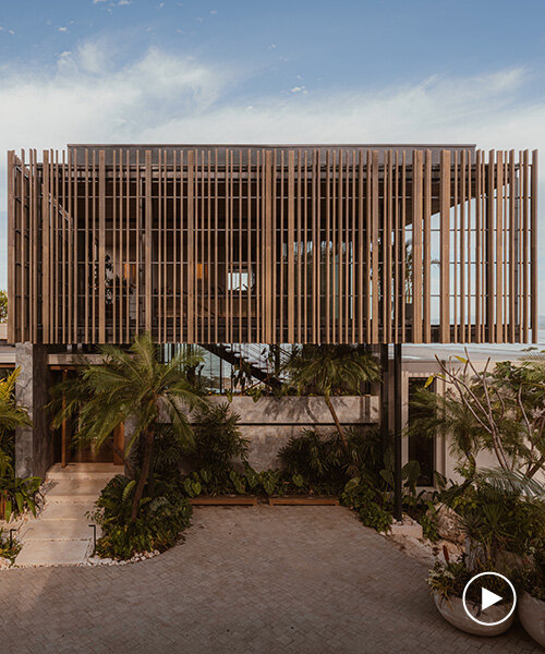 studio saxe screens its casa solai through bamboo brise soleil in costa rica
