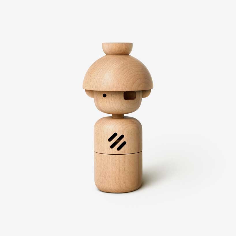 teenage engineering's choir is a quirky ensemble of wooden robot dolls that serenade you