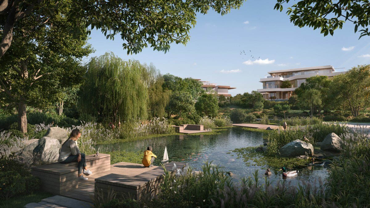 timber nest pavilion anchors dubai masterplan, the wilds, envisioned as woodland sanctuary