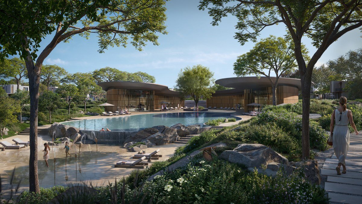 timber nest pavilion anchors dubai masterplan, the wilds, envisioned as woodland sanctuary