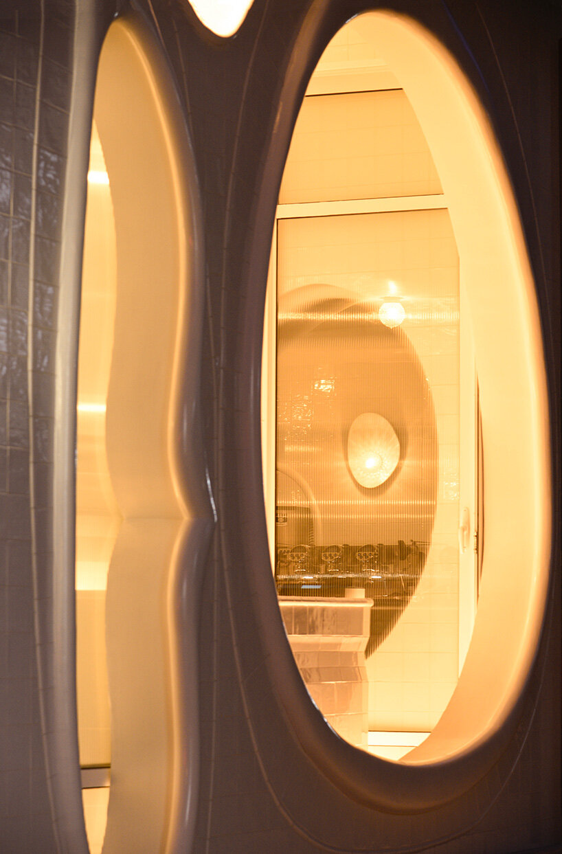 tiny dessert shop by 314 architecture studio brings flowing forms to central athens