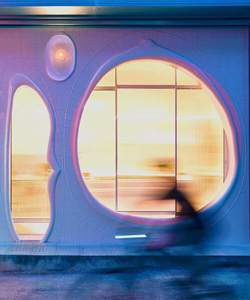 tiny dessert shop by 314 architecture studio brings flowing forms to central athens
