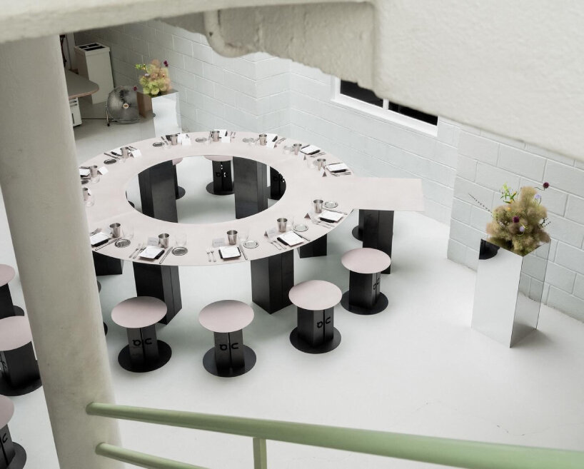 the multipurpose table can also be used for dinners and lunches