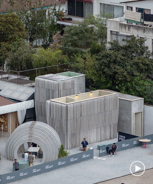 jgstudio transforms public bathroom into undulating concrete installation in ecuador
