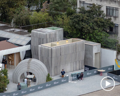 jgstudio transforms public bathroom into undulating concrete installation in ecuador