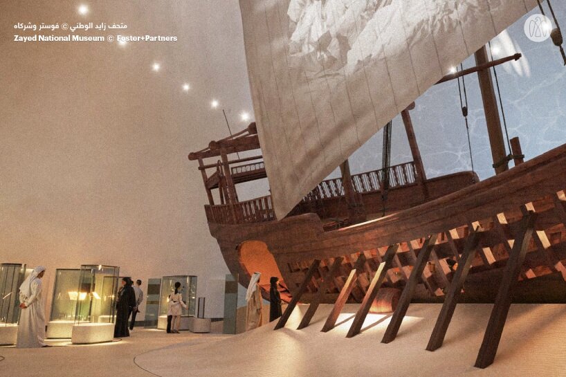 foster + partners’ five-winged zayed national museum to open soon on abu dhabi’s saadiyat island