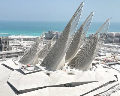 foster + partners’ five-winged national museum to open soon on abu dhabi’s saadiyat island