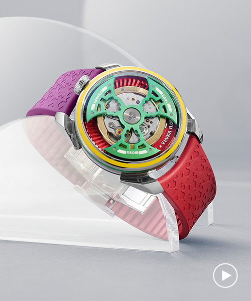 yinka ilori brings punchy color and botanical motifs with M.A.D.editions watch