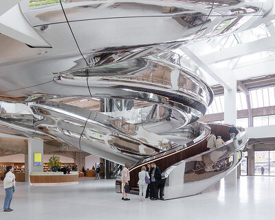 new photographs show MAD’s fenix museum of migration come alive in rotterdam