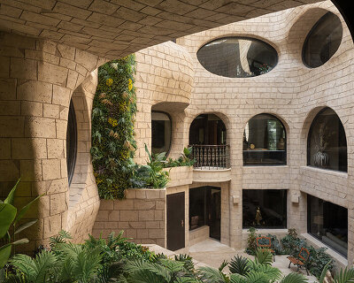M:OFA brings gaudí and renaissance inspiration to india with fonte d’amore courtyard
