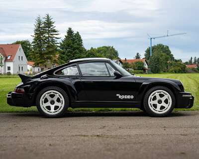 RUF automobile shows cowboy-inspired 'rodeo' all-terrain sports car at the quail